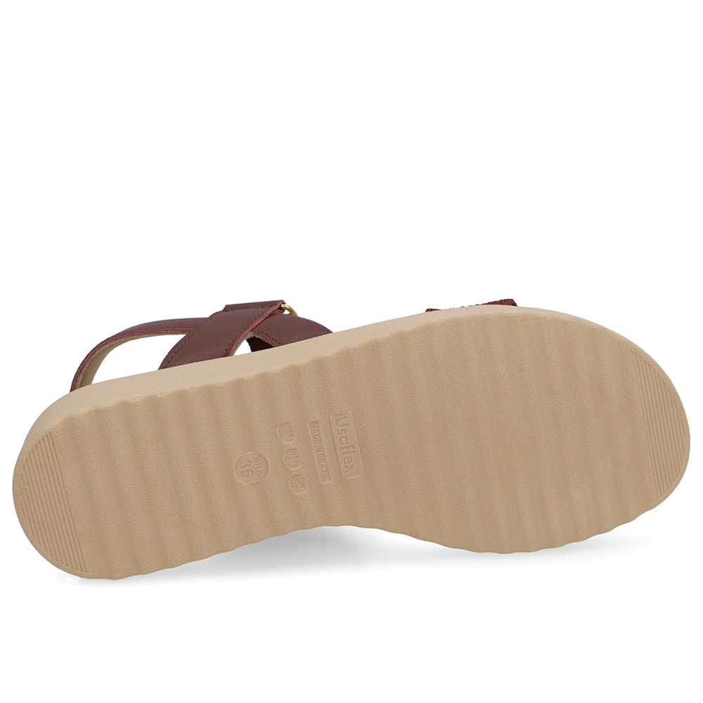 Sandália Salto Plataforma Tricot Elástico