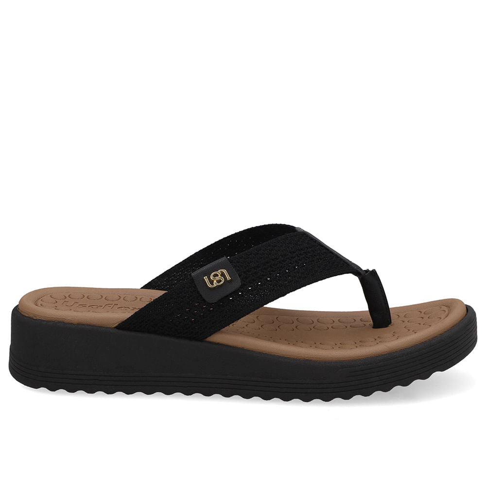 Chinelo Salto Plataforma Tricot