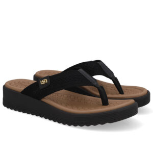 Chinelo Salto Plataforma Tricot