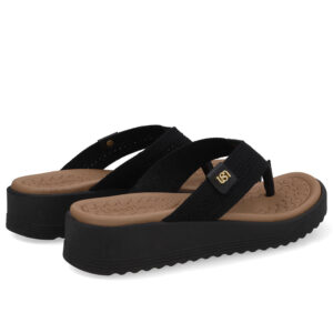 Chinelo Salto Plataforma Tricot