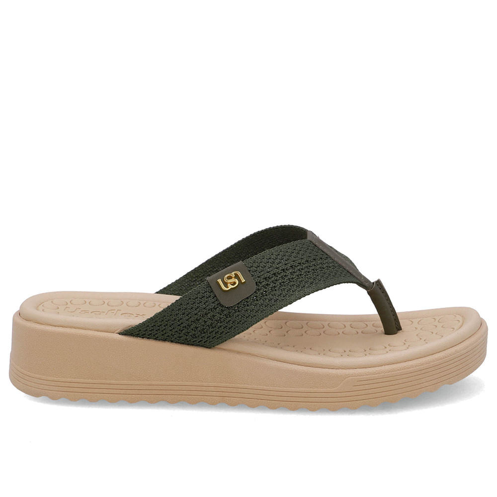 Chinelo Salto Plataforma Tricot