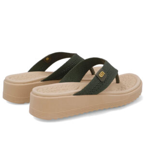 Chinelo Salto Plataforma Tricot