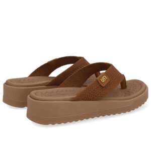 Chinelo Salto Plataforma Tricot