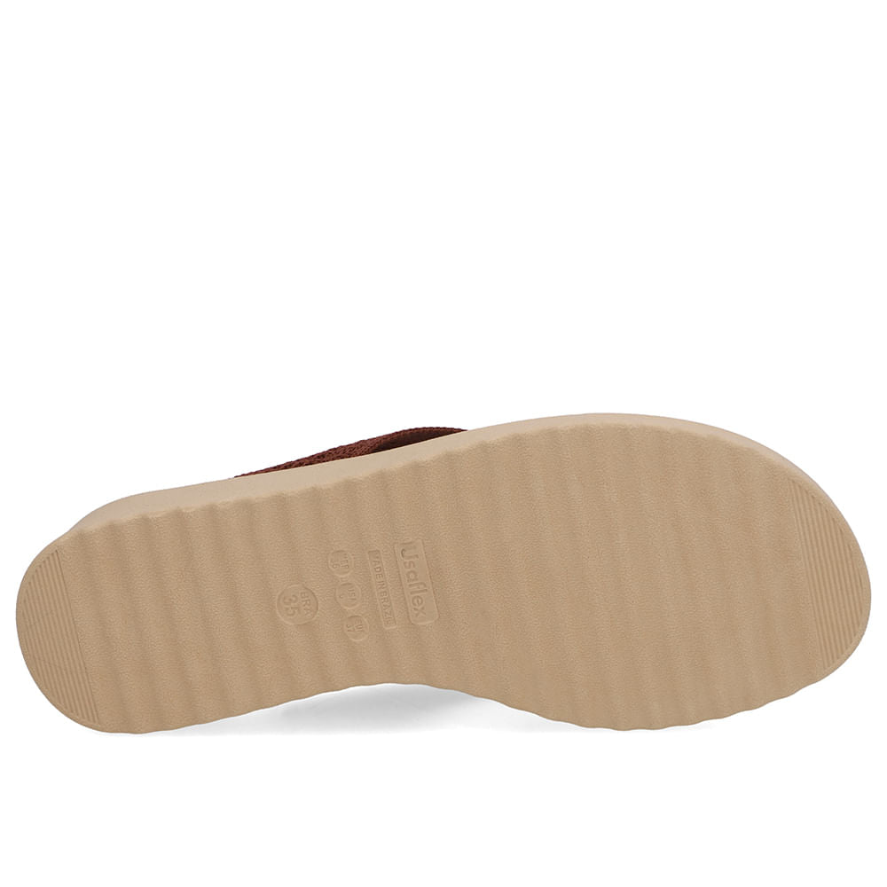 Chinelo Salto Plataforma Tricot