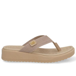 Chinelo Salto Plataforma Tricot