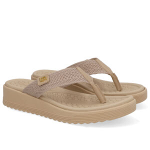 Chinelo Salto Plataforma Tricot