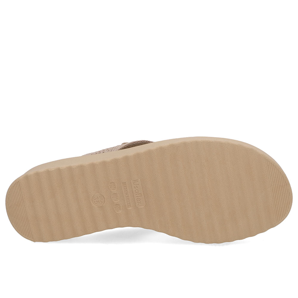 Chinelo Salto Plataforma Tricot