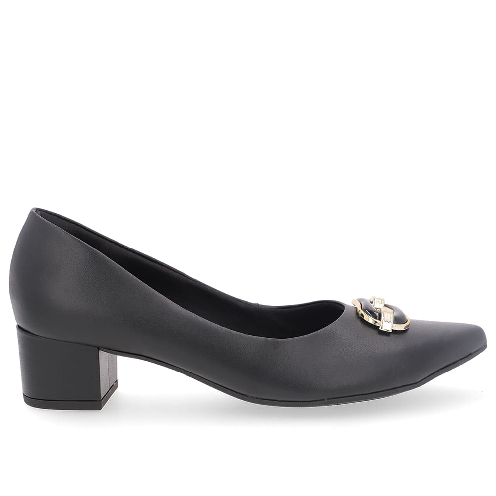 Scarpin Couro Bico Fino