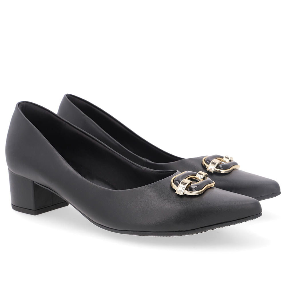 Scarpin Couro Bico Fino