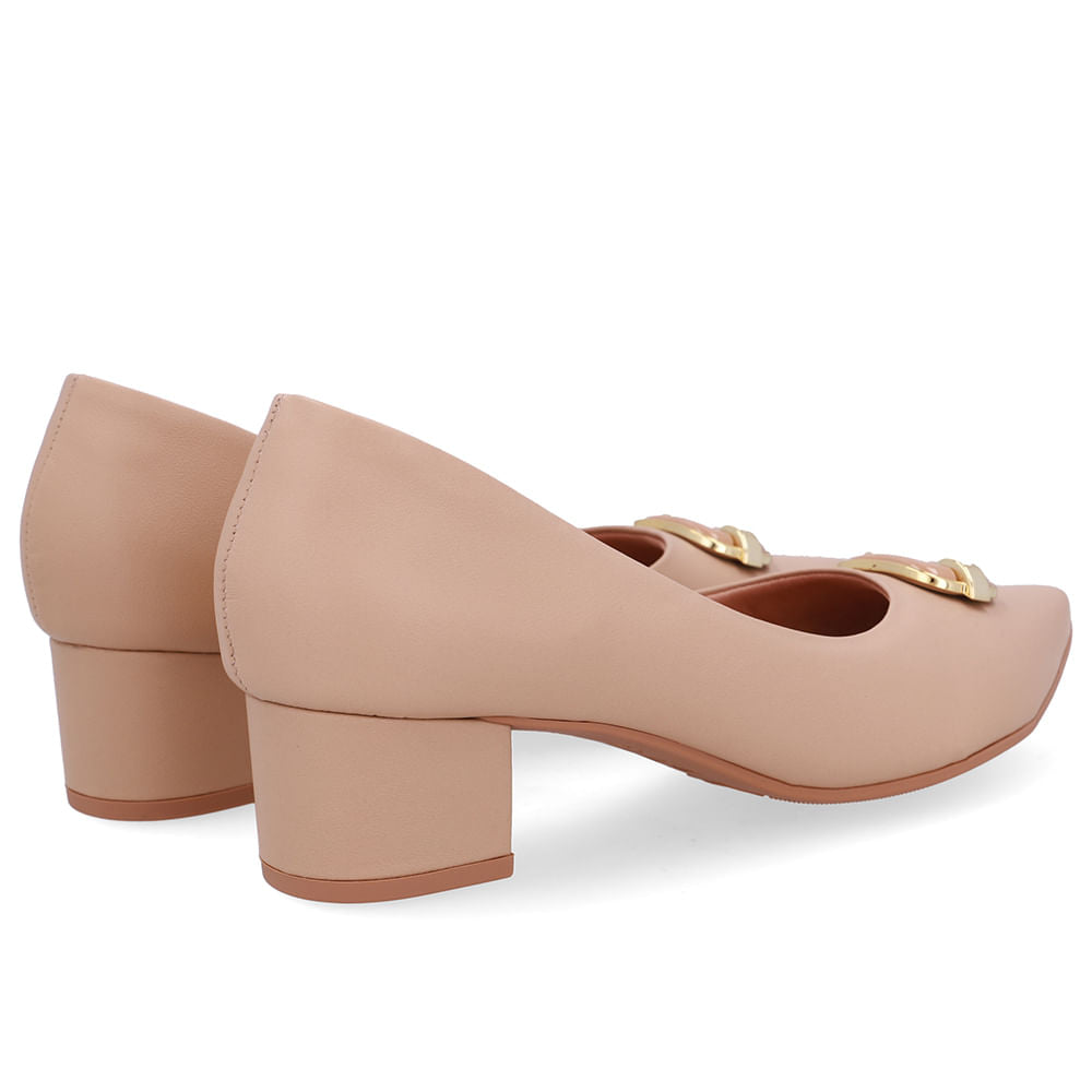 Scarpin Couro Bico Fino
